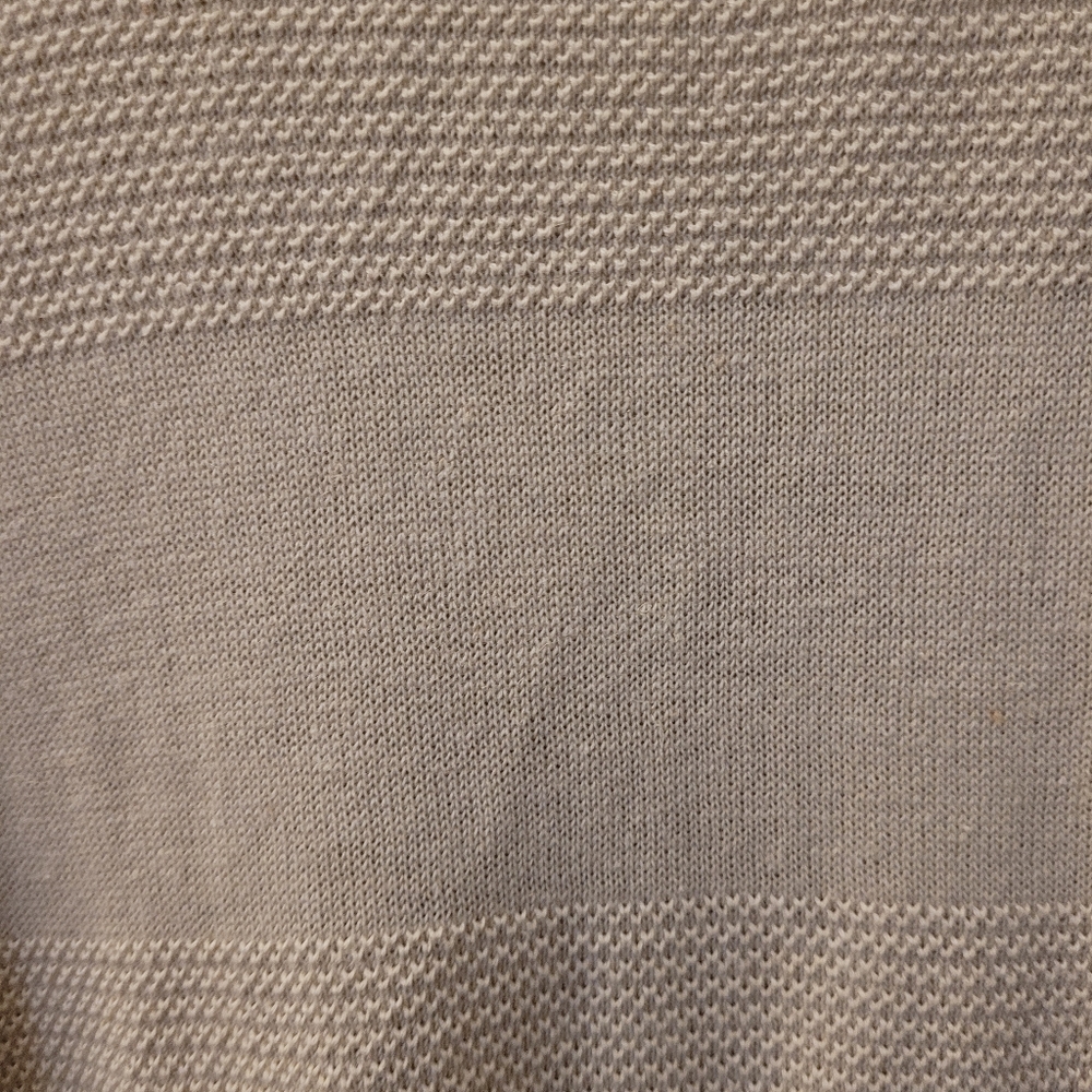 Zara Men's Light Beige Crewneck Sweater Cotton And Linen - Picture 2 of 5